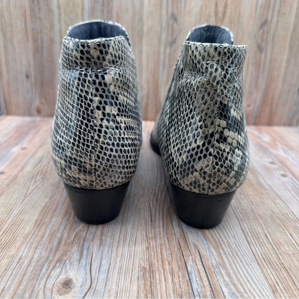 Seychelles Anthropologie Waiting For You Python Leather Ankle Booties Chelsea View 2